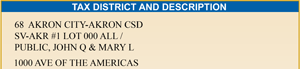 Tax District Description Example